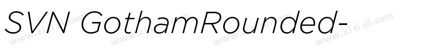 SVN GothamRounded字体转换
